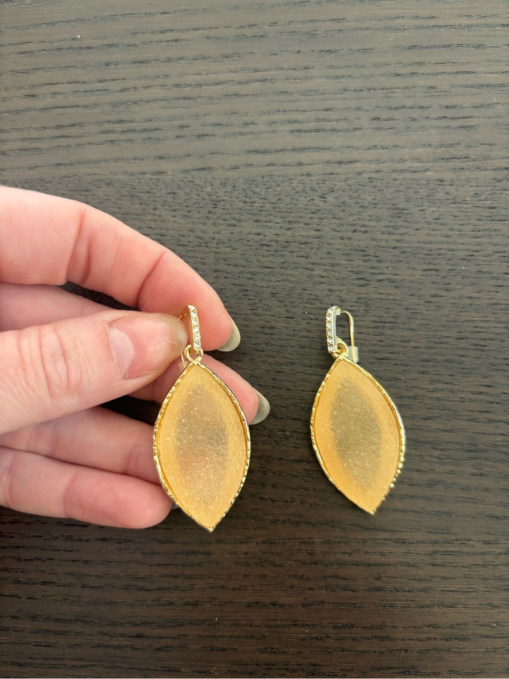 Target A New Day Gold Leaf Drop Earrings with Sparkle Accents
